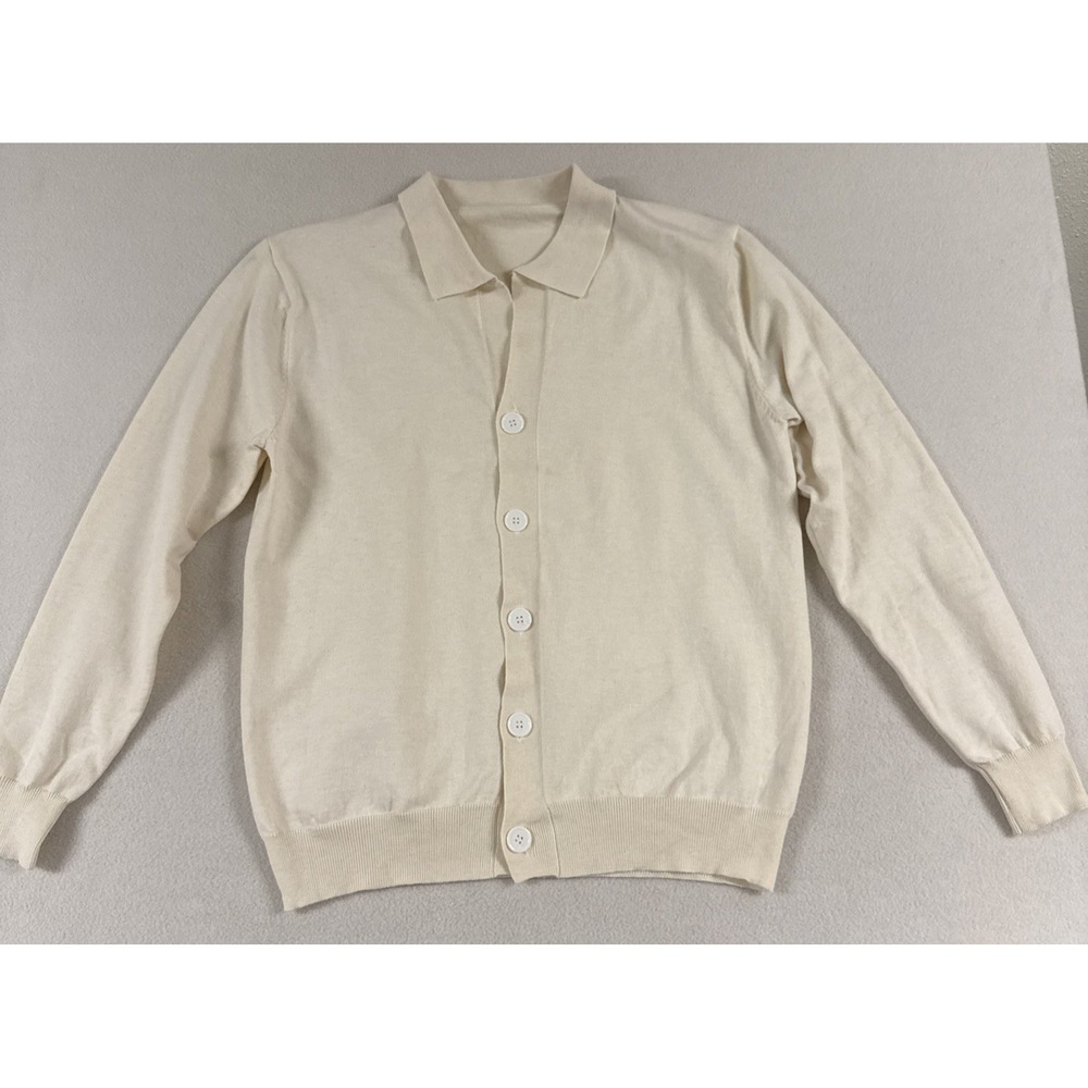 Vtg Mens Cardigan 90sY2K Cashmere Blend Made Italy Ittierre SpA Luxury  XL Flaw